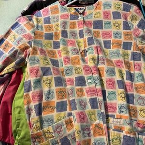 Lab coat and scrub tops